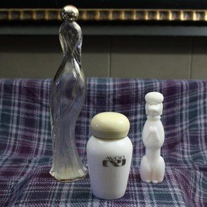 Vintage Empty Avon Perfume Bottles Set of Three